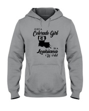 JUST A COLORADO GIRL IN A LOUISIANA WORLD Hooded Sweatshirt thumbnail