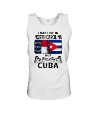 LIVE IN NORTH CAROLINA BEGAN IN CUBA Unisex Tank tile