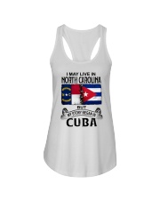 LIVE IN NORTH CAROLINA BEGAN IN CUBA Ladies Flowy Tank tile