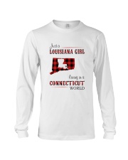 LOUISIANA GIRL LIVING IN CONNECTICUT WORLD Long Sleeve Tee thumbnail
