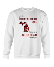 PUERTO RICAN GIRL LIVING IN MICHIGAN WORLD Crewneck Sweatshirt tile