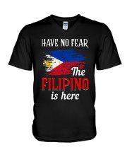 Have No Fear The Filipino V-Neck T-Shirt tile