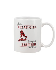TEXAS GIRL LIVING IN BRITISH WORLD Mug tile