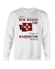 NEW MEXICO GIRL LIVING IN WASHINGTON WORLD Crewneck Sweatshirt thumbnail