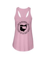 OKLAHOMA GIRL LIVING IN AN OHIO WORLD Ladies Flowy Tank tile