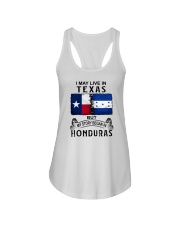 LIVE IN TEXAS BEGAN IN HONDURAS Ladies Flowy Tank tile
