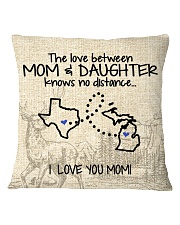 MICHIGAN TEXAS THE LOVE MOM AND DAUGHTER Square Pillowcase thumbnail
