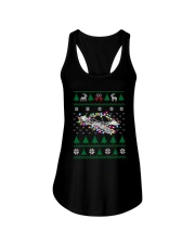 Turtle Light Pattern Christmas Ladies Flowy Tank tile