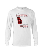 HAWAII GIRL LIVING IN GEORGIA WORLD Long Sleeve Tee thumbnail