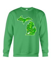 Michigan Clover Map Crewneck Sweatshirt tile