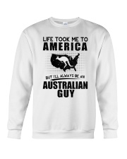 AUSTRALIAN GUY LIFE TOOK TO AMERICA Crewneck Sweatshirt thumbnail