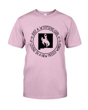 WYOMING GIRL LIVING IN NEW MEXICO WORLD Classic T-Shirt thumbnail