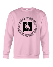 WYOMING GIRL LIVING IN NEW MEXICO WORLD Crewneck Sweatshirt thumbnail