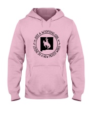 WYOMING GIRL LIVING IN NEW MEXICO WORLD Hooded Sweatshirt front