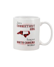 CONNECTICUT GIRL LIVING IN NORTH CAROLINA WORLD Mug tile