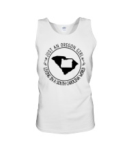 OREGON GIRL LIVING IN SOUTH CAROLINA WORLD Unisex Tank thumbnail