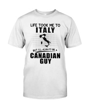 CANADIAN GUY LIFE TOOK TO ITALY Classic T-Shirt tile