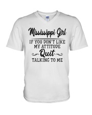 Mississippi Girl If You Don't Like My Attitude V-Neck T-Shirt tile