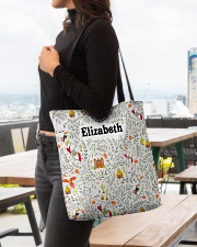Peru Symbols And Your Name All-over Tote aos-all-over-tote-lifestyle-front-04