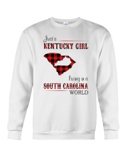 KENTUCKY GIRL LIVING IN SOUTH CAROLINA WORLD Crewneck Sweatshirt tile
