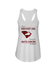 KENTUCKY GIRL LIVING IN SOUTH CAROLINA WORLD Ladies Flowy Tank tile