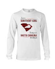 KENTUCKY GIRL LIVING IN SOUTH CAROLINA WORLD Long Sleeve Tee tile