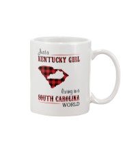 KENTUCKY GIRL LIVING IN SOUTH CAROLINA WORLD Mug tile