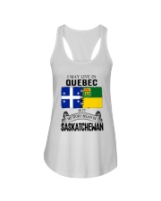 LIVE IN QUEBEC BEGAN IN SASKATCHEWAN ROOT WOMEN Ladies Flowy Tank thumbnail