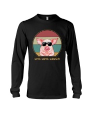 Live Love Laugh Pig Long Sleeve Tee tile