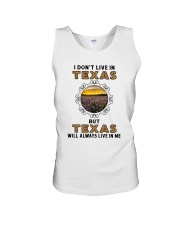 TEXAS WILL ALWAYS LIVE IN ME Unisex Tank tile