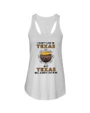 TEXAS WILL ALWAYS LIVE IN ME Ladies Flowy Tank tile