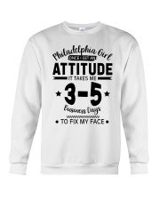 Philadelphia Girl I Need 3-5 Business Days To Fix My Face Crewneck Sweatshirt tile