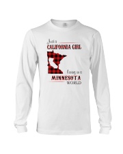 CALIFORNIA GIRL LIVING IN MINNESOTA WORLD Long Sleeve Tee thumbnail