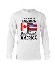 LIVE IN CANADA BEGAN IN AMERICA ROOT WOMEN Long Sleeve Tee thumbnail