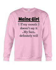 MAINE IF MY MOUTH DOESN'T SAY IT Crewneck Sweatshirt thumbnail