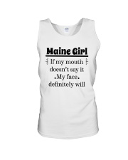 MAINE IF MY MOUTH DOESN'T SAY IT Unisex Tank thumbnail