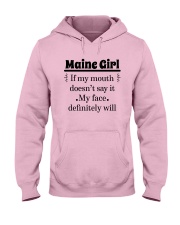 MAINE IF MY MOUTH DOESN'T SAY IT Hooded Sweatshirt tile