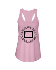 OREGON GIRL LIVING IN COLORADO WORLD Ladies Flowy Tank thumbnail