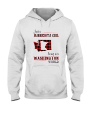 MINNESOTA GIRL LIVING IN WASHINGTON WORLD Hooded Sweatshirt thumbnail
