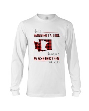MINNESOTA GIRL LIVING IN WASHINGTON WORLD Long Sleeve Tee thumbnail