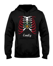 Peru Halloween Skeleton Flag Hooded Sweatshirt front