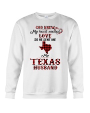 He Sent Me My Texas Husband Crewneck Sweatshirt tile