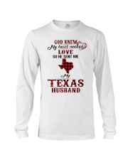 He Sent Me My Texas Husband Long Sleeve Tee tile