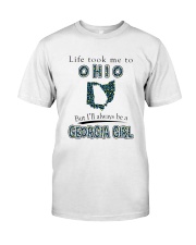 GEORGIA GIRL LIFE TOOK TO OHIO Classic T-Shirt front