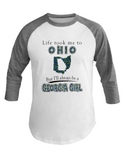 GEORGIA GIRL LIFE TOOK TO OHIO Baseball Tee tile