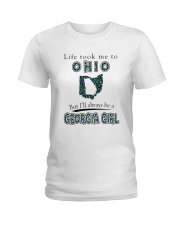 GEORGIA GIRL LIFE TOOK TO OHIO Ladies T-Shirt tile