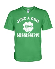 Just A Girl From Mississippi V-Neck T-Shirt tile