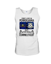 LIVE IN PENNSYLVANIA BEGAN IN CONNECTICUT Unisex Tank tile