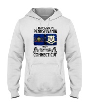 LIVE IN PENNSYLVANIA BEGAN IN CONNECTICUT Hooded Sweatshirt tile