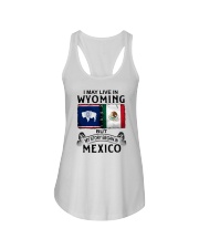 LIVE IN WYOMING BEGAN IN MEXICO Ladies Flowy Tank thumbnail